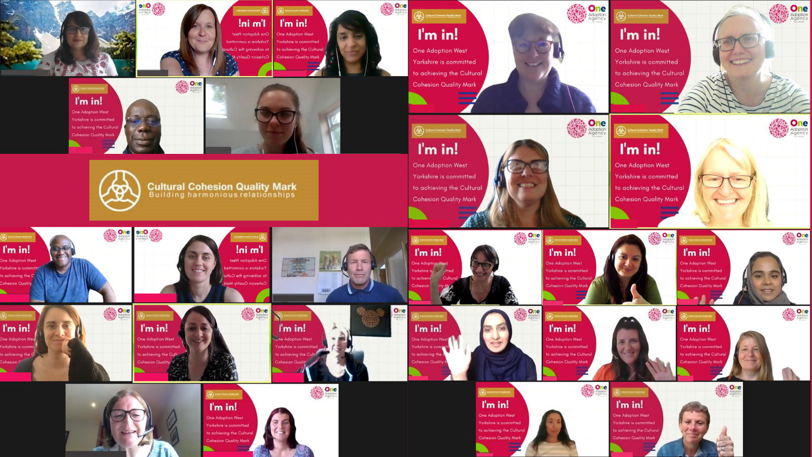 A collage of One Adoption staff