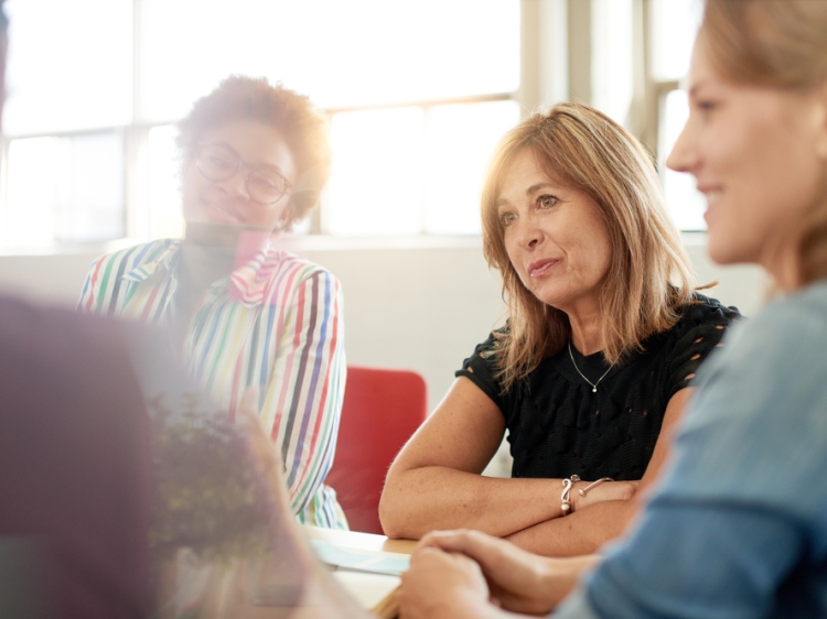 Parents at support group